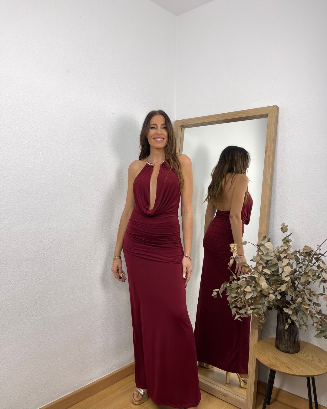 Vestido Emily Vino