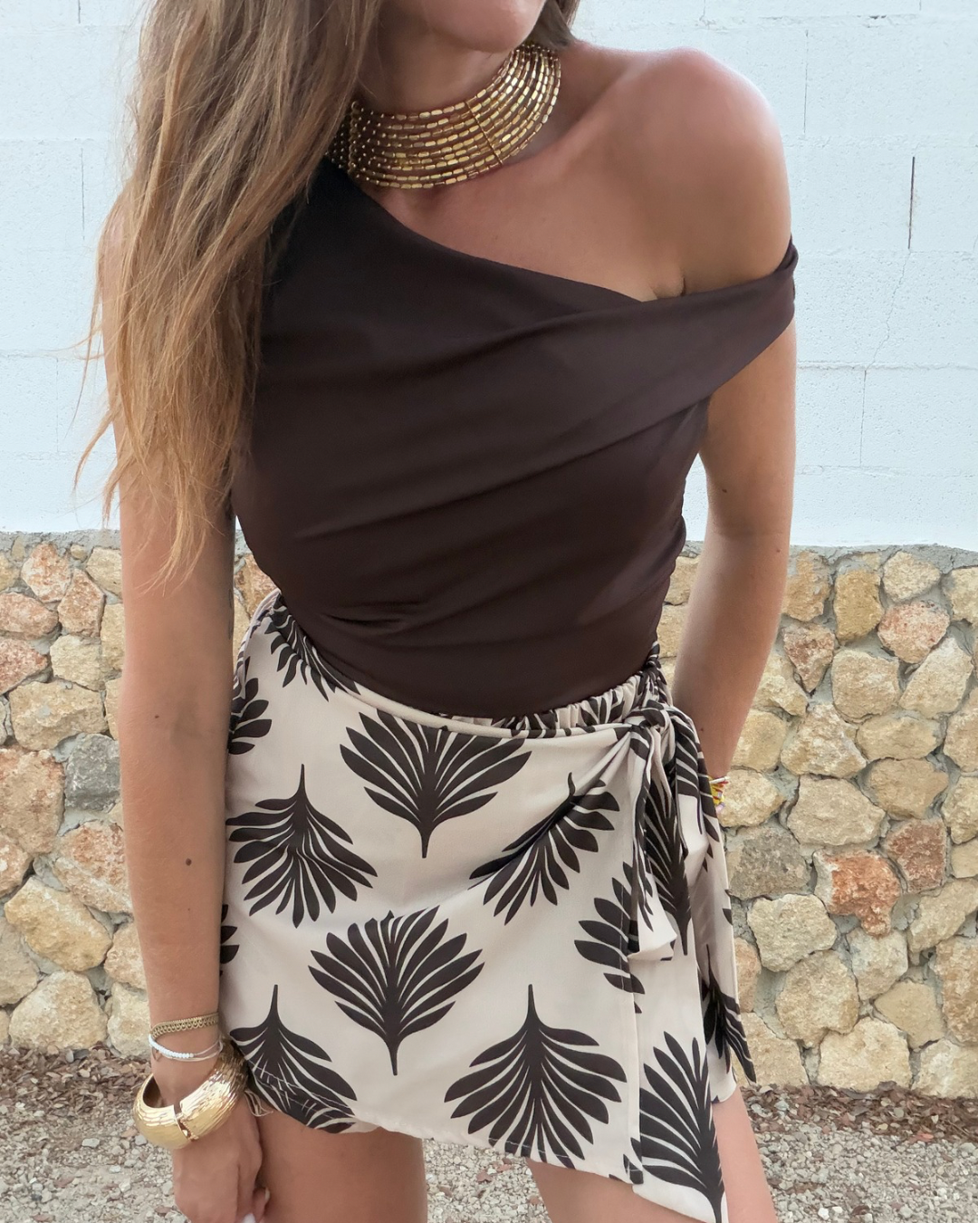Top Zara Marrón