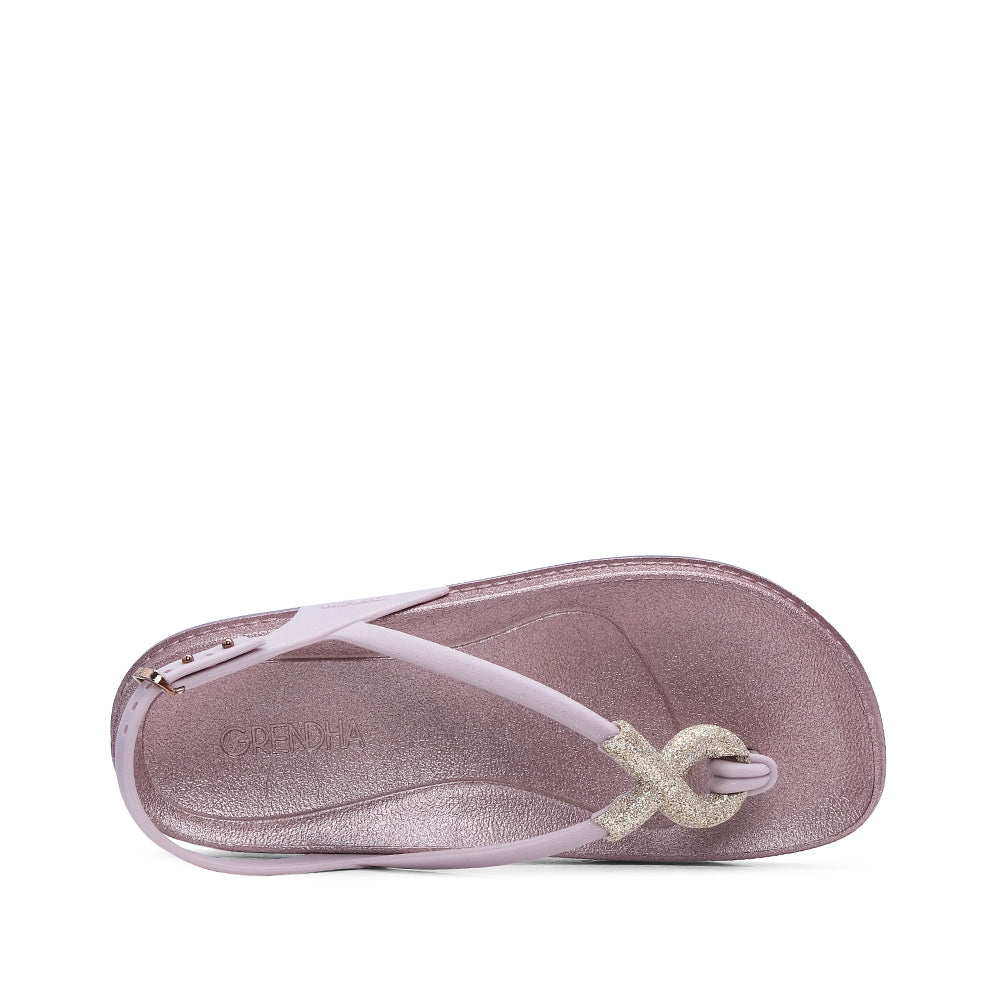 Sandalias de playa beige para mujer