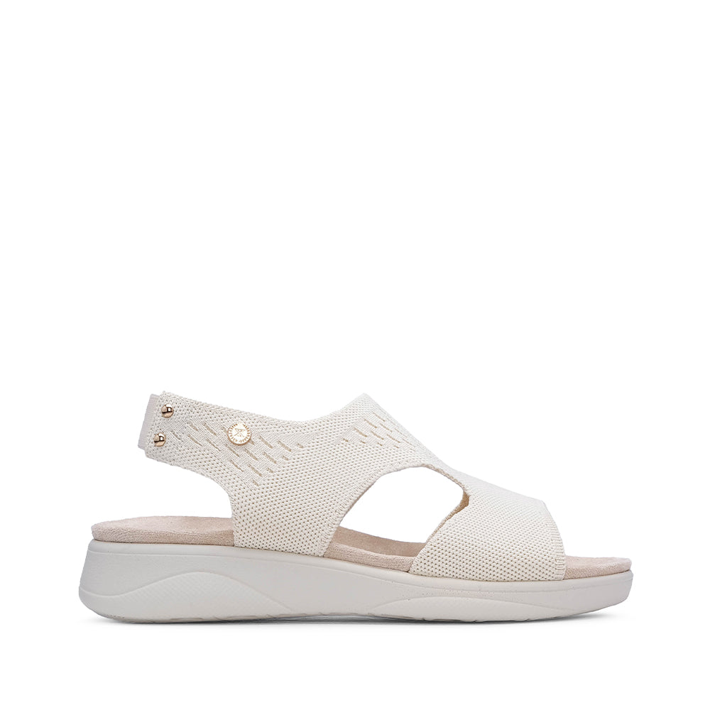 Sandalia cómoda para mujer en color beige