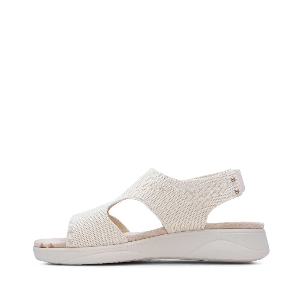 Sandalia cómoda para mujer en color beige