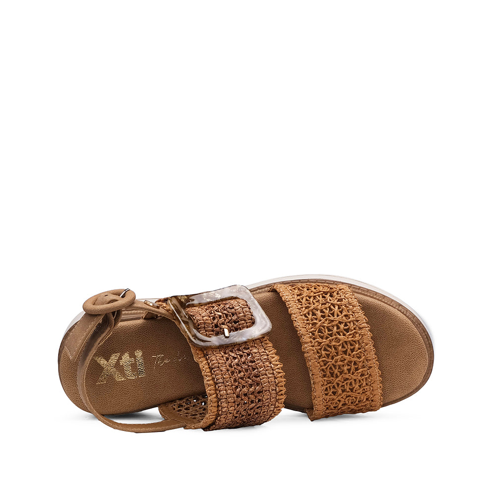 Sandalia de Plataforma para Mujer Camel