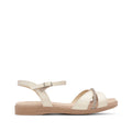 Sandalia cómoda para mujer en color beige