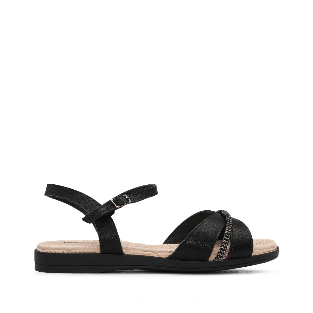 Sandalia Comfort para mujer negra
