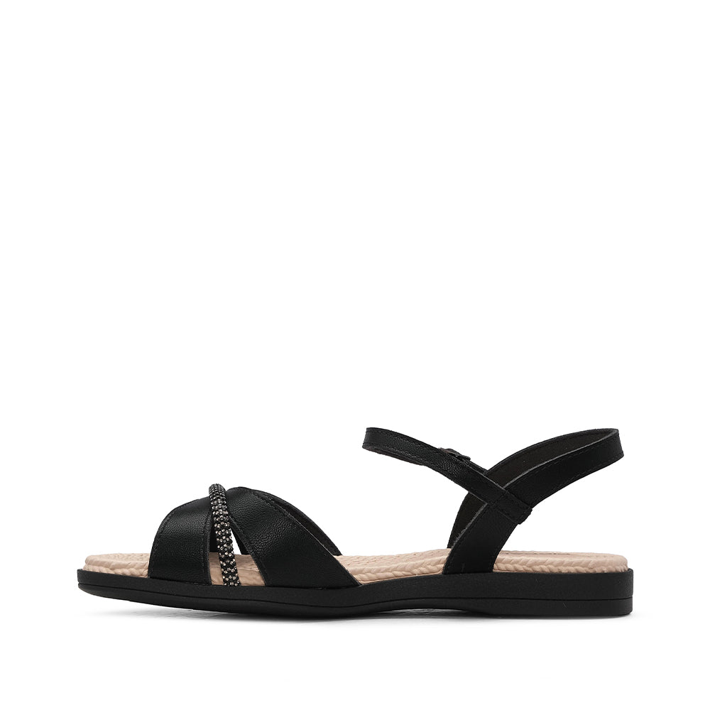 Sandalia Comfort para mujer negra