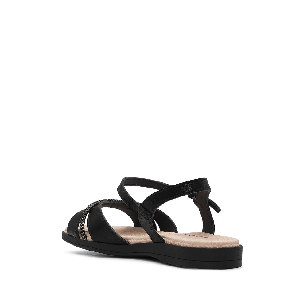 Sandalia Comfort para mujer negra