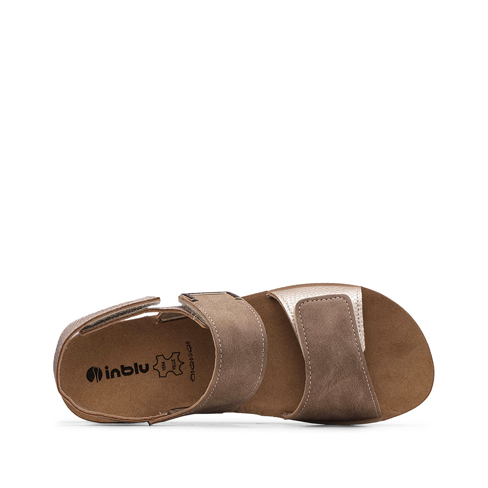 Sandalia Confort Mujer Topo