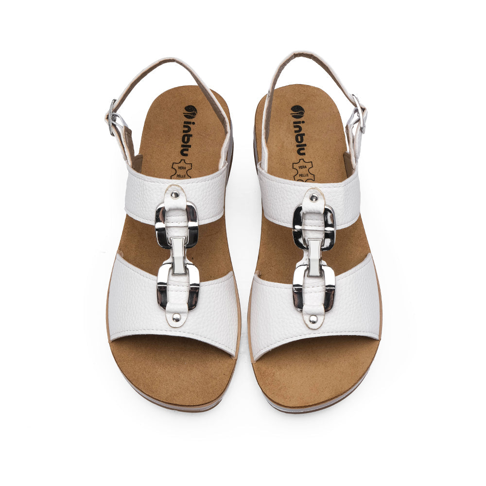 Sandalia Confort Mujer Blanco