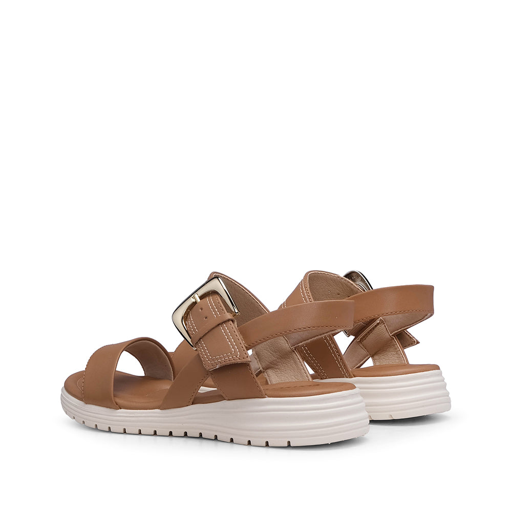 Sandalia Cómoda Mujer Camel