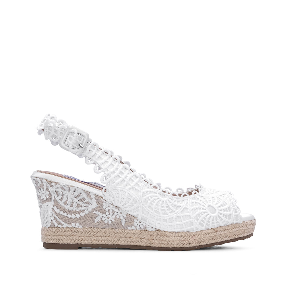 Sandalias Alpargatas Mujer Blancas
