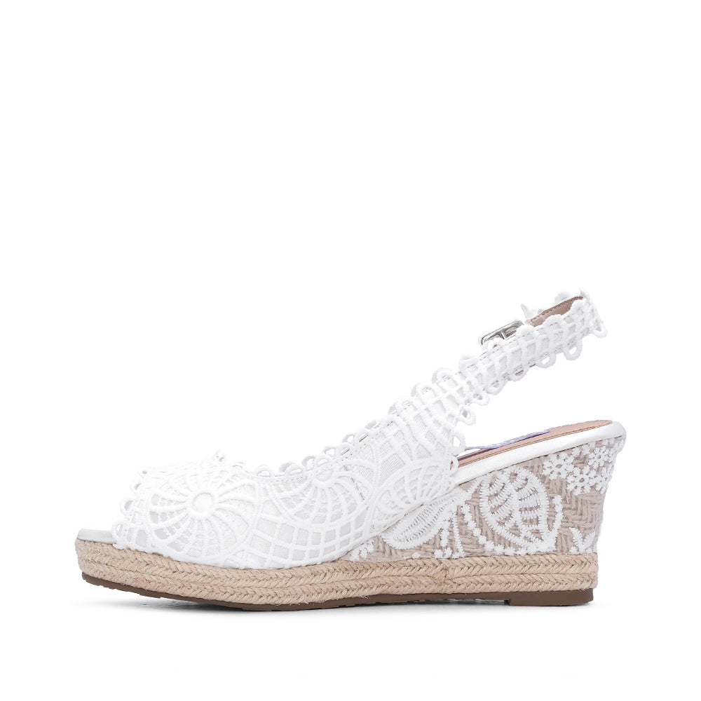 Sandalias Alpargatas Mujer Blancas