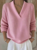 Violeta | Jersey Holgado con Cuello de Pico