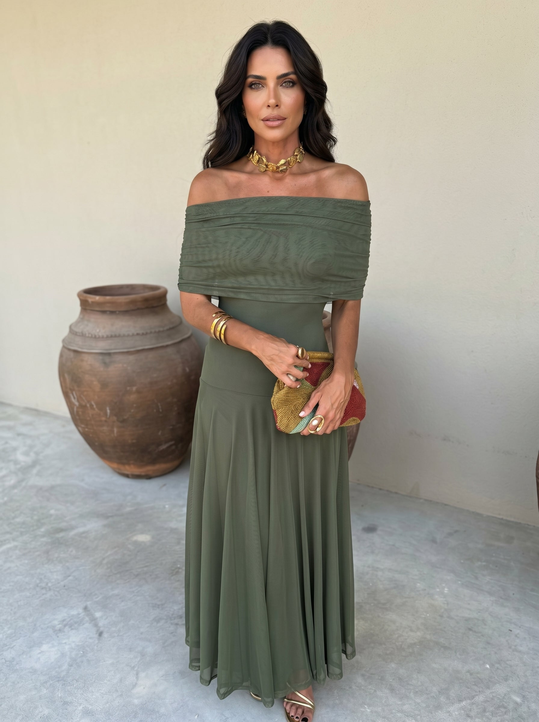 Vestido Elegante Simba en Tul de Seda